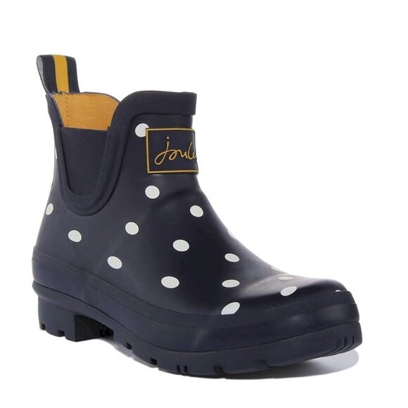 Joules Other - Joules Women's Wellibob Navy White Dots Rain Boot Kids Size 5 New in Box